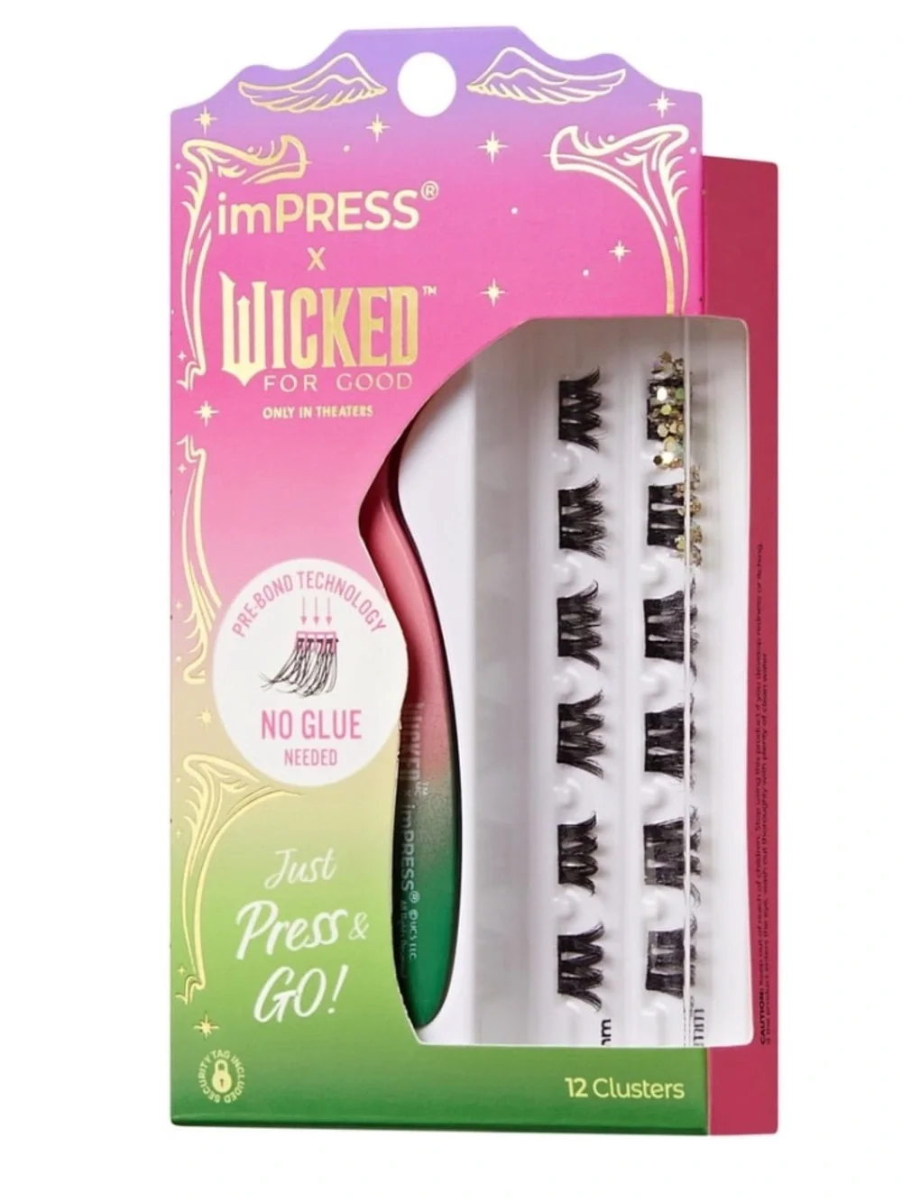 imPRESS x WICKED Pre-Bonded Lash Clusters — Press & Go, No Glue Needed